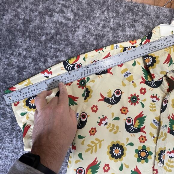 Cerveza Modelo Ripple Junction Beer Button Down Shirt Men’s 2XL Short Sleeve - Picture 5 of 10